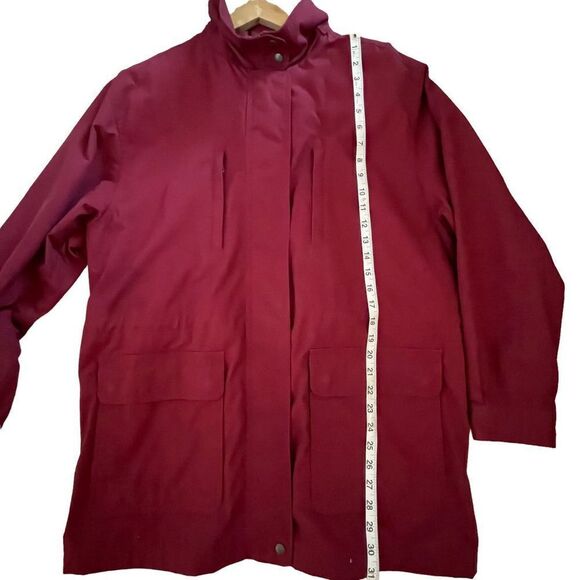 Lands End ~ Women’s Red Outerwear Jacket ~ Plaid Wool Lining ~ size L - Picture 13 of 13